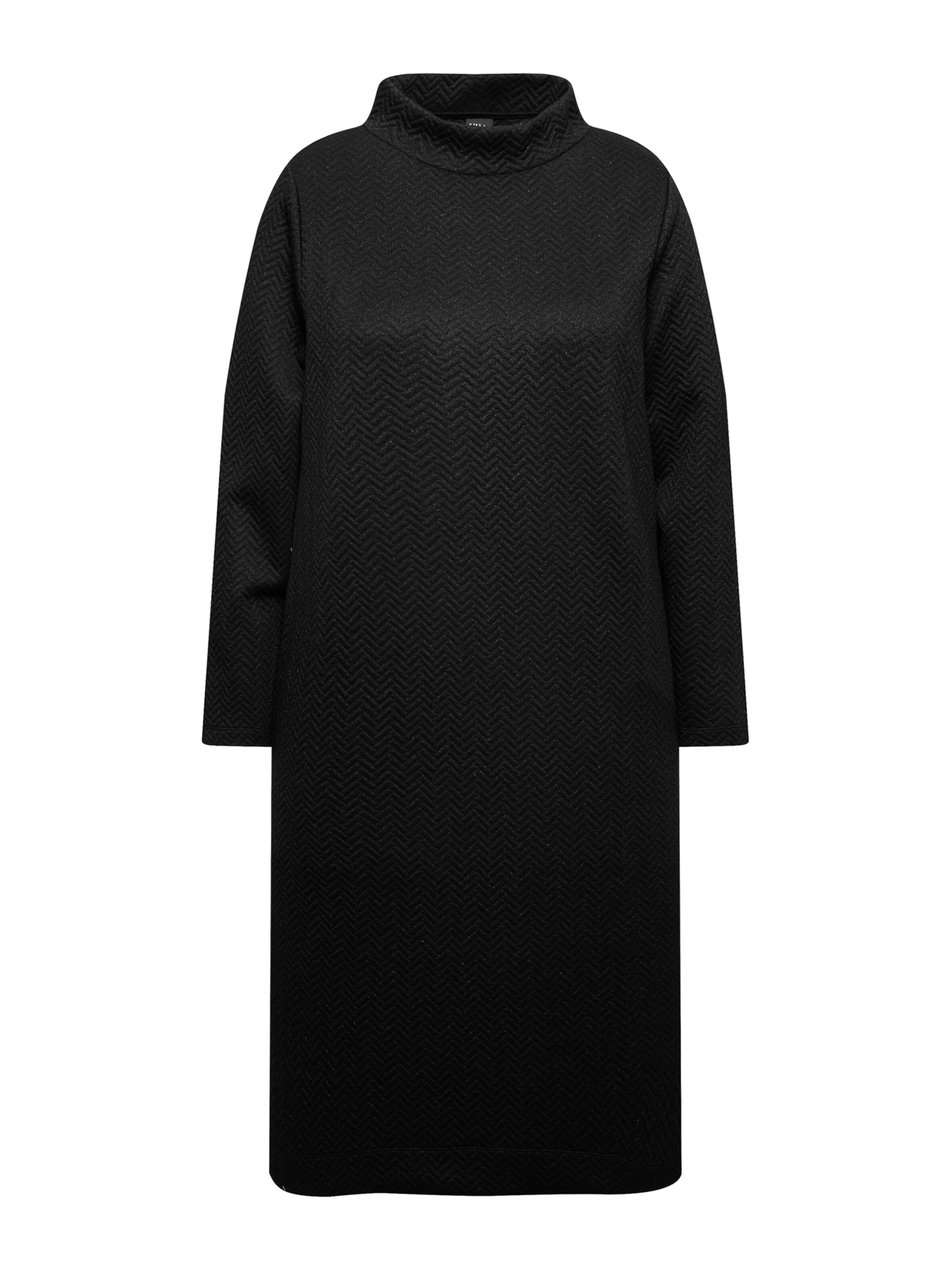 Ulla Popken Jurk in Zwart: voorkant