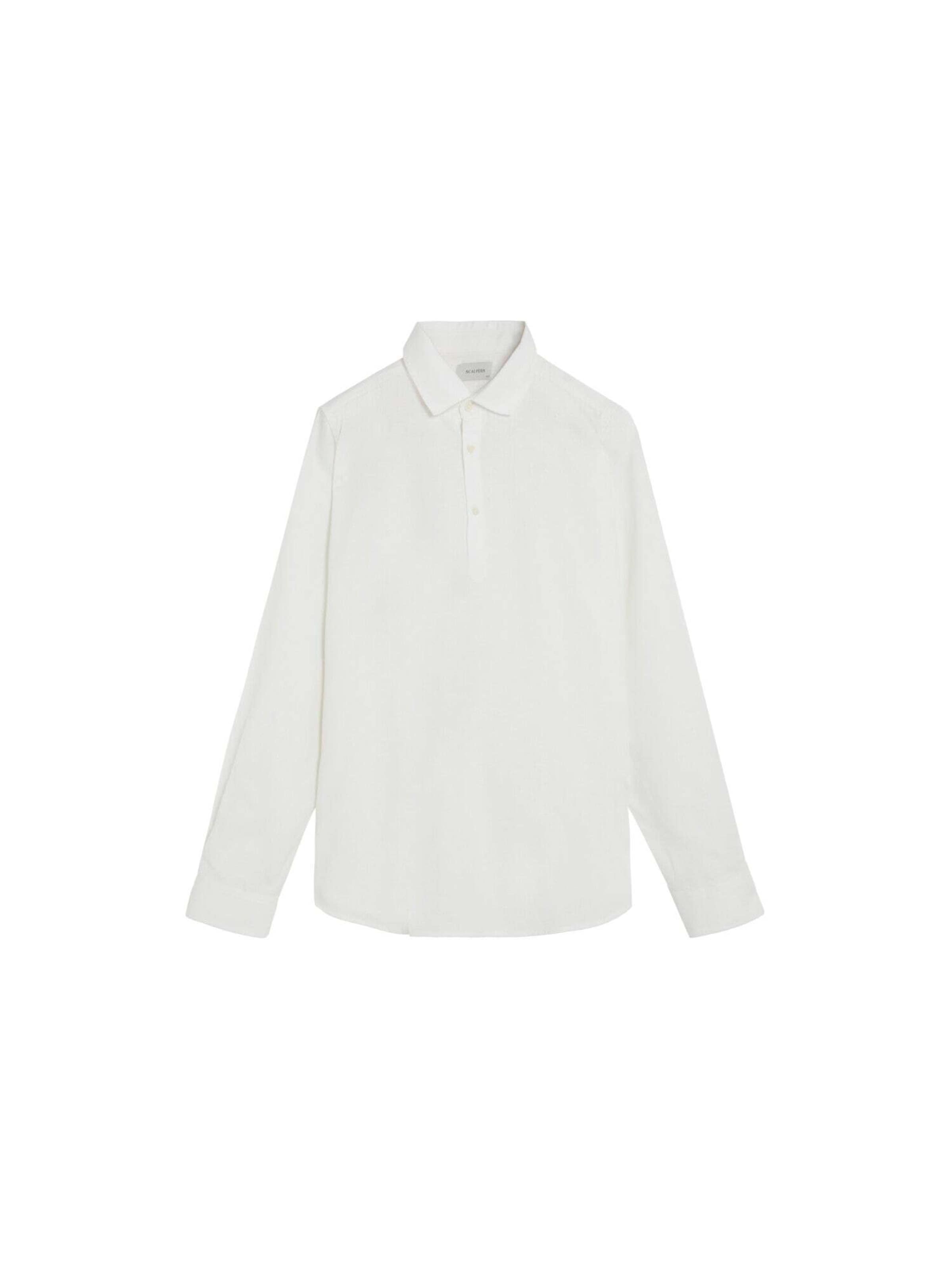 Scalpers Regular fit Overhemd 'Polera' in Wit: voorkant