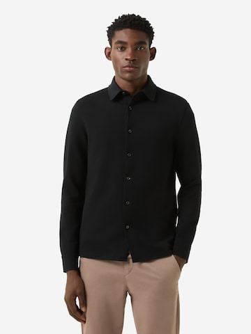 BOGNER Regular Fit Hemd 'Franz' in Schwarz: Vorderseite