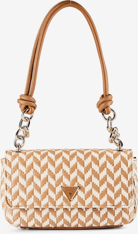 Borsa a spalla 'Tessi' di GUESS in marrone: frontale