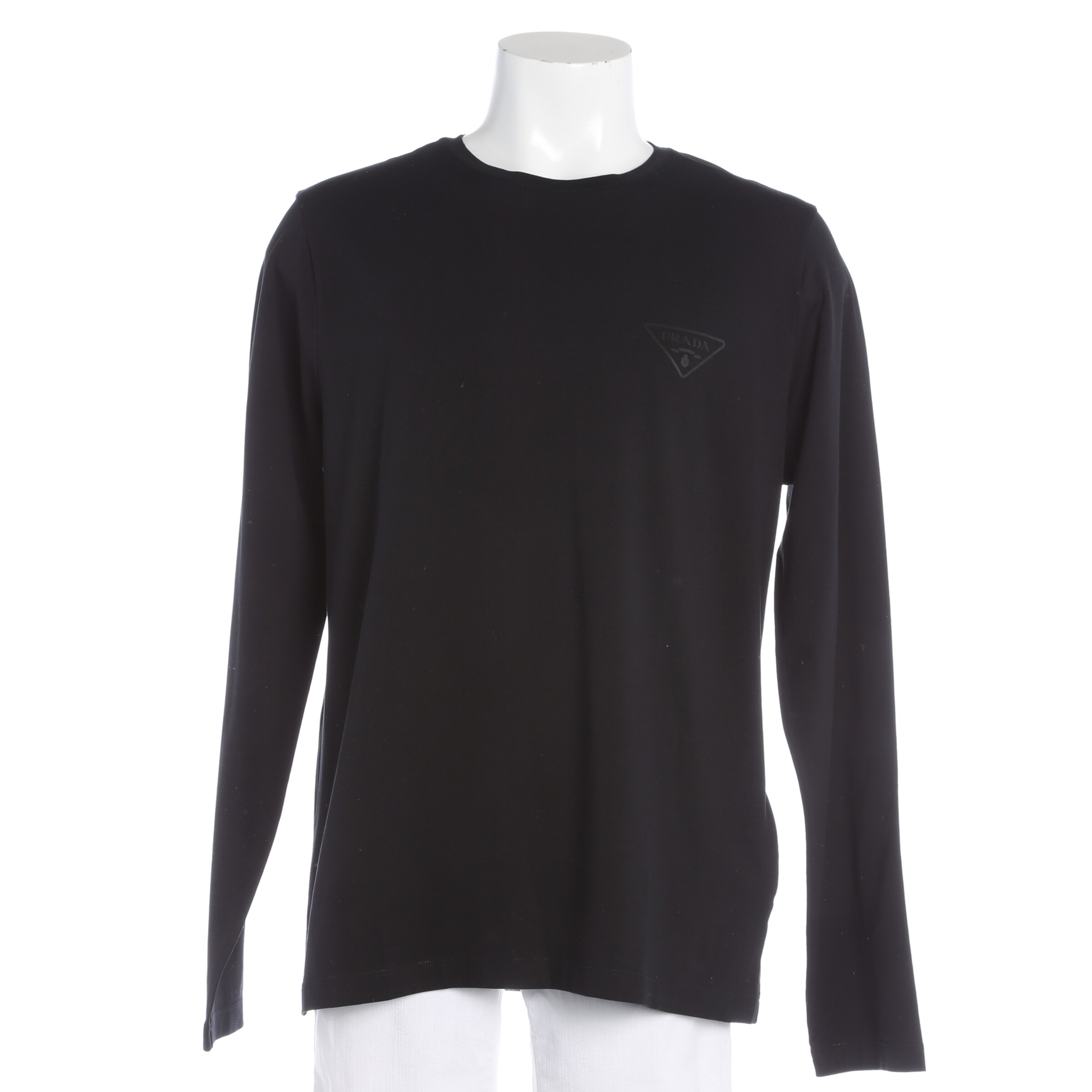 PRADA Freizeithemd / Shirt / Polohemd langarm in XXL in schwarz, Produktansicht