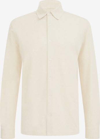 WE Fashion Slim fit Skjorta i beige: framsida