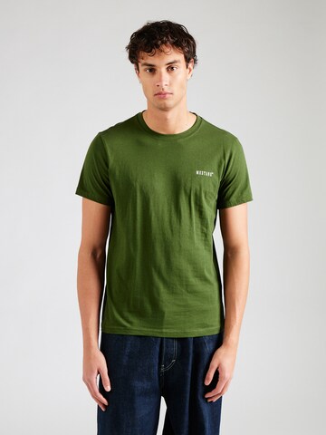 MUSTANG Shirt 'AUSTIN' in Groen: voorkant