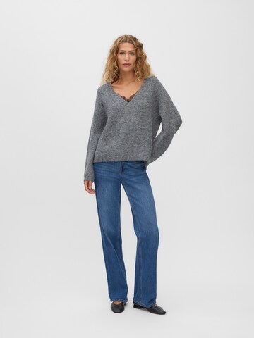VERO MODA Pulover 'VMBERRY' | siva barva