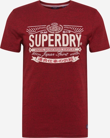 Superdry Shirt in Rood: voorkant