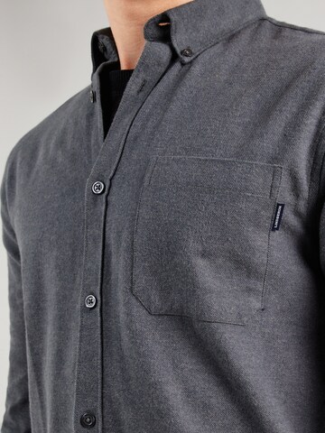 Regular fit Camicia 'Brushed' di Lindbergh in grigio