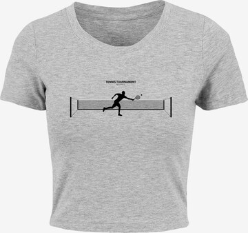 T-shirt 'Tennis Round 1' Merchcode en gris : devant