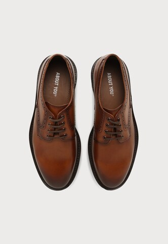 ABOUT YOU Lace-Up Shoes 'Matthew' in Brown