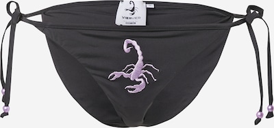 Slip costum de baie 'Mia' VIERVIER pe negru, Vizualizare produs