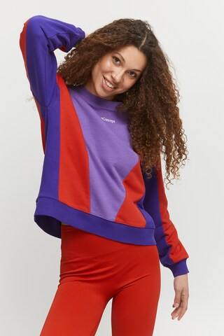 The Jogg Concept Sweatshirt 'SAFINE' in Lila: voorkant