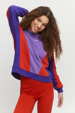 The Jogg Concept Sweatshirt 'SAFINE' in Lila: voorkant