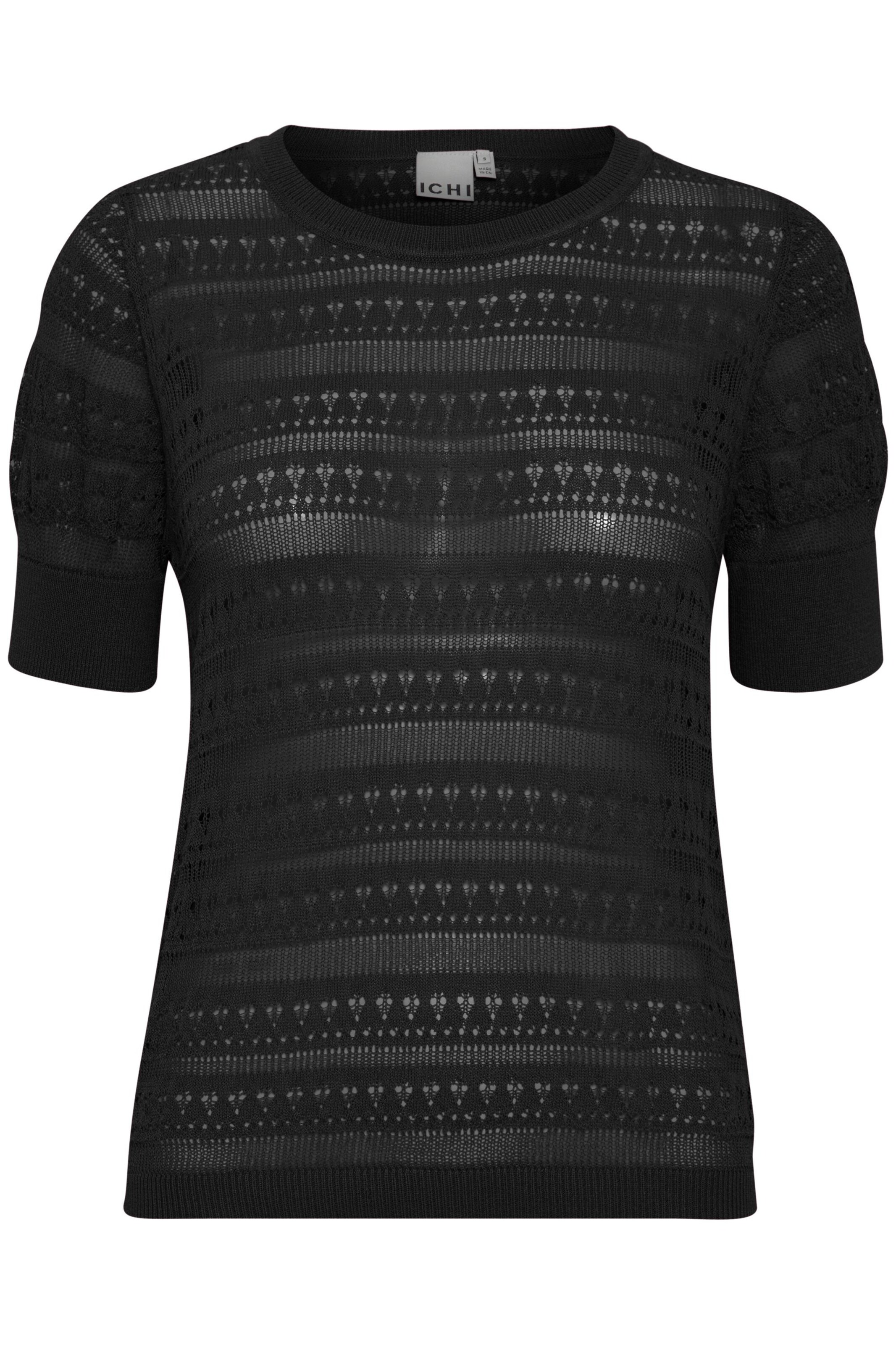 ICHI Sweater 'IHMarinda' in Black: front