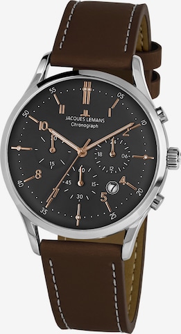 Jacques Lemans Analog Watch in Brown: front