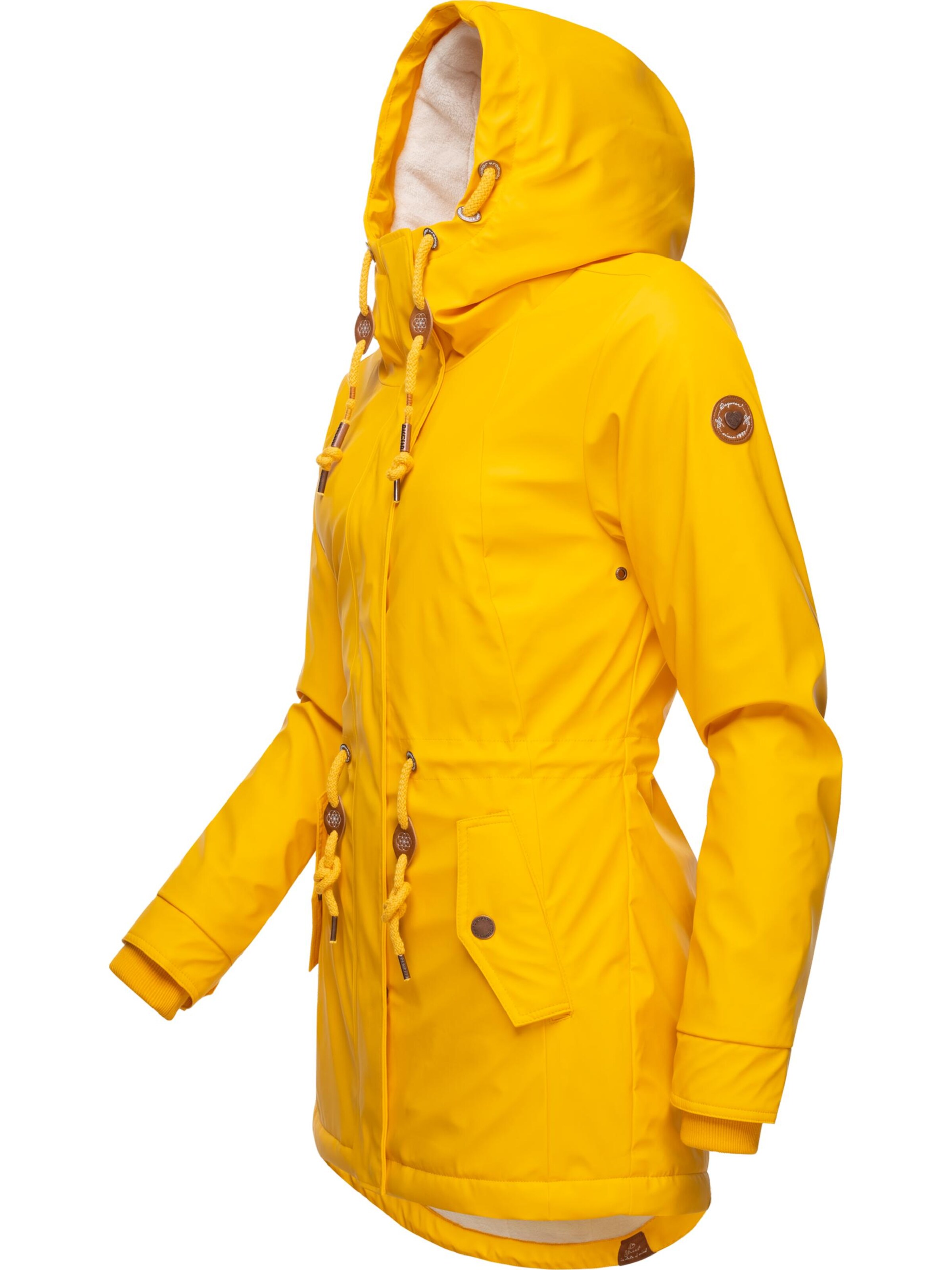 Giacca funzionale 'Monadis Rainy' di Ragwear in giallo