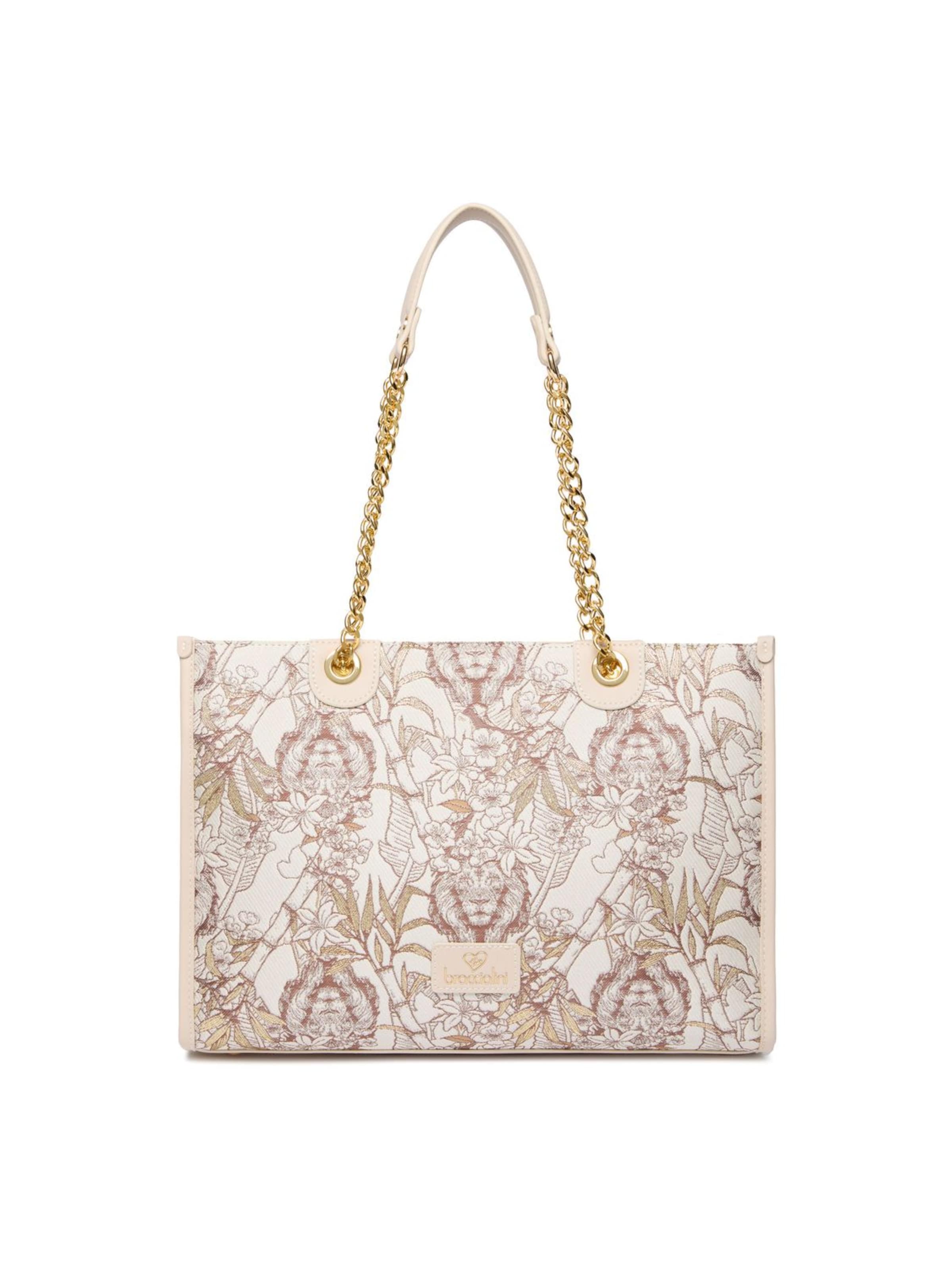 Braccialini Shopper 'Jacquard'‌‌‌‌‌‌‌‌‌ in Beige: Vorderseite