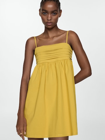 MANGO Letní šaty 'Ziti' – žlutá