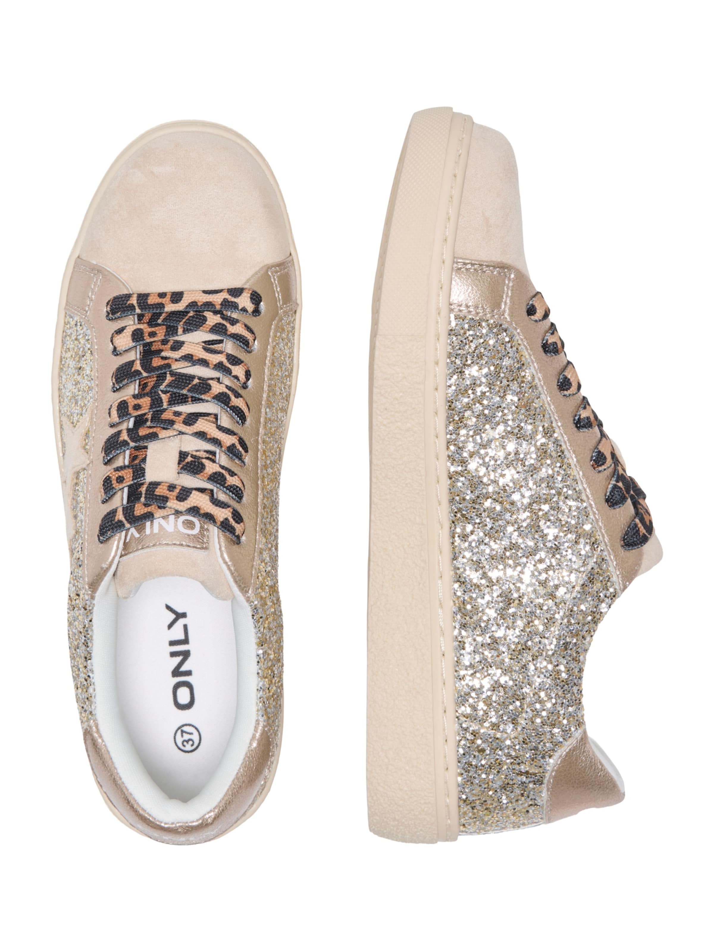 Baskets basses 'ONLLEA' ONLY en beige