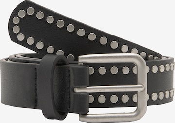 Pull&BearRemen - crna boja: prednji dio