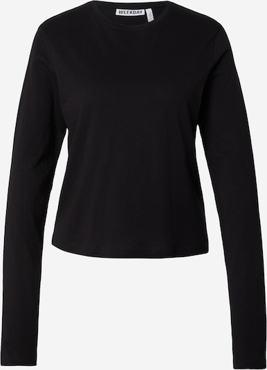 Marškinėliai iš WEEKDAY, spalva – juoda, Prekių apžvalga