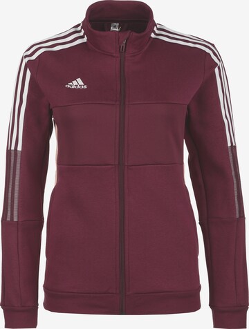 ADIDAS SPORTSWEAR Sportsweatjacke 'Tiro' in Rot: predná strana