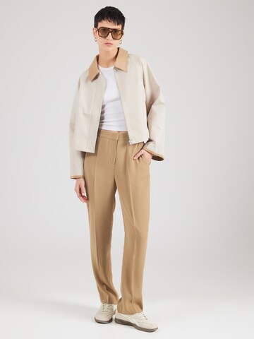 Regular Pantalon à plis 'SLShirley' SOAKED IN LUXURY en beige