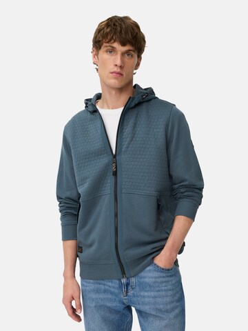 CAMEL ACTIVE Zip-Up Hoodie in Blue: front