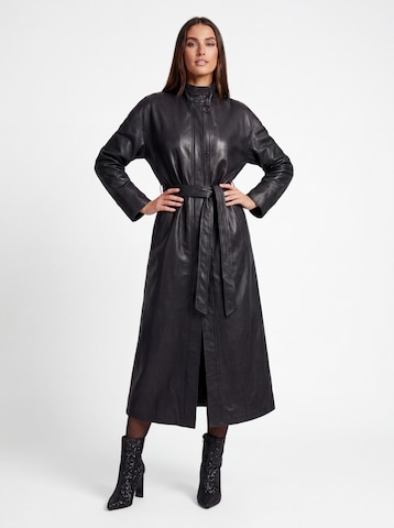 Manteau mi-saison faina en noir : devant