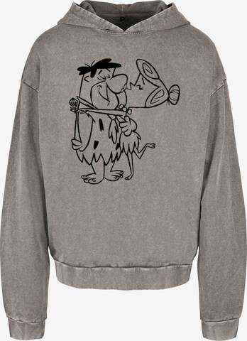 Sweat-shirt ' The Flintstones - Fred And Wilma Kiss' ABSOLUTE CULT en gris : devant