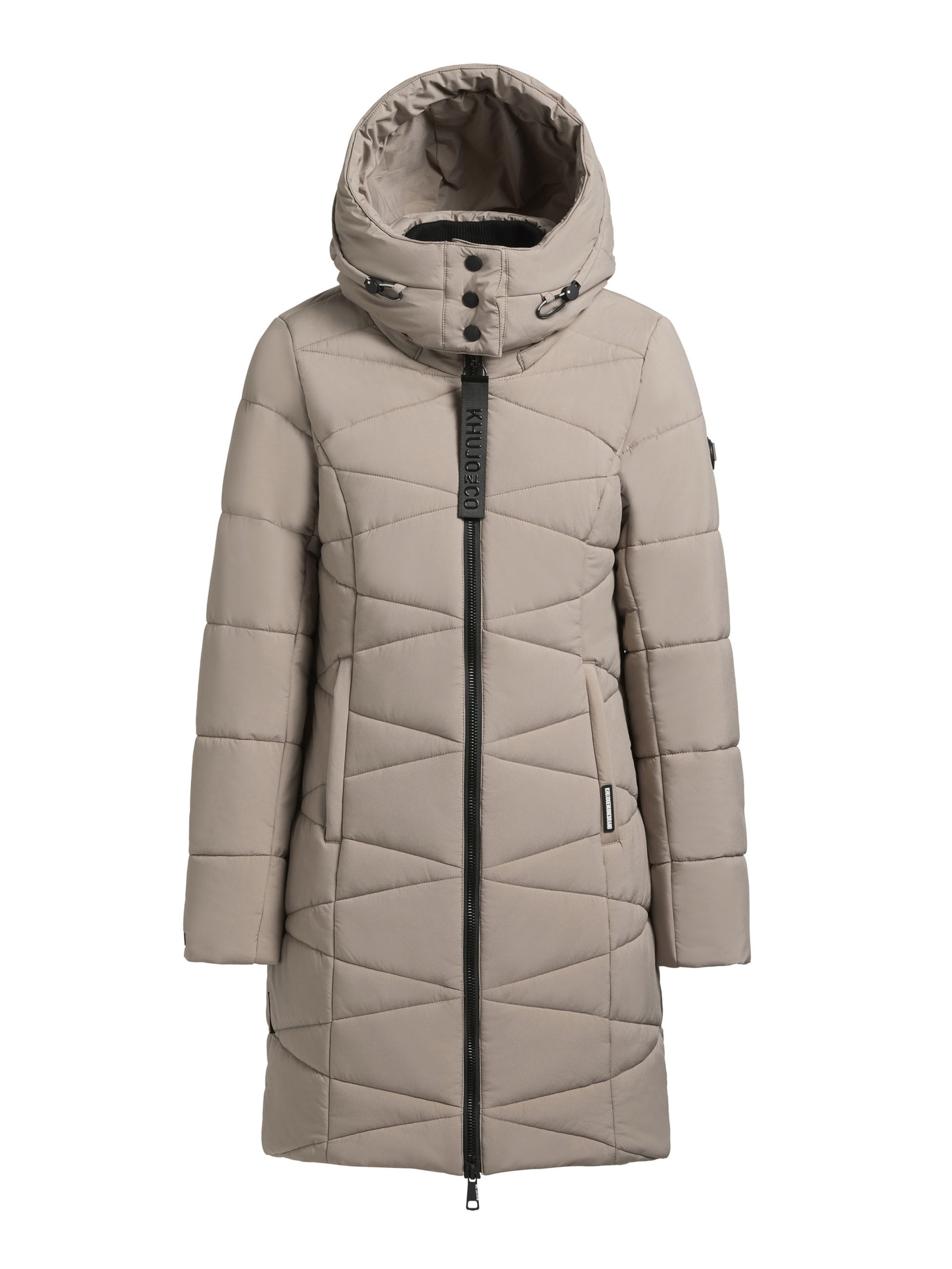 khujo Зимнее пальто 'Fitt3' в Бежевый: спереди