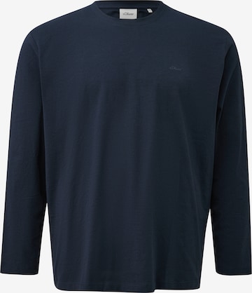 T-Shirt s.Oliver Men Big Sizes en bleu : devant