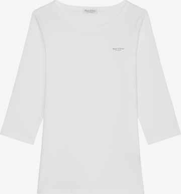 T-shirt Marc O'Polo en blanc : devant