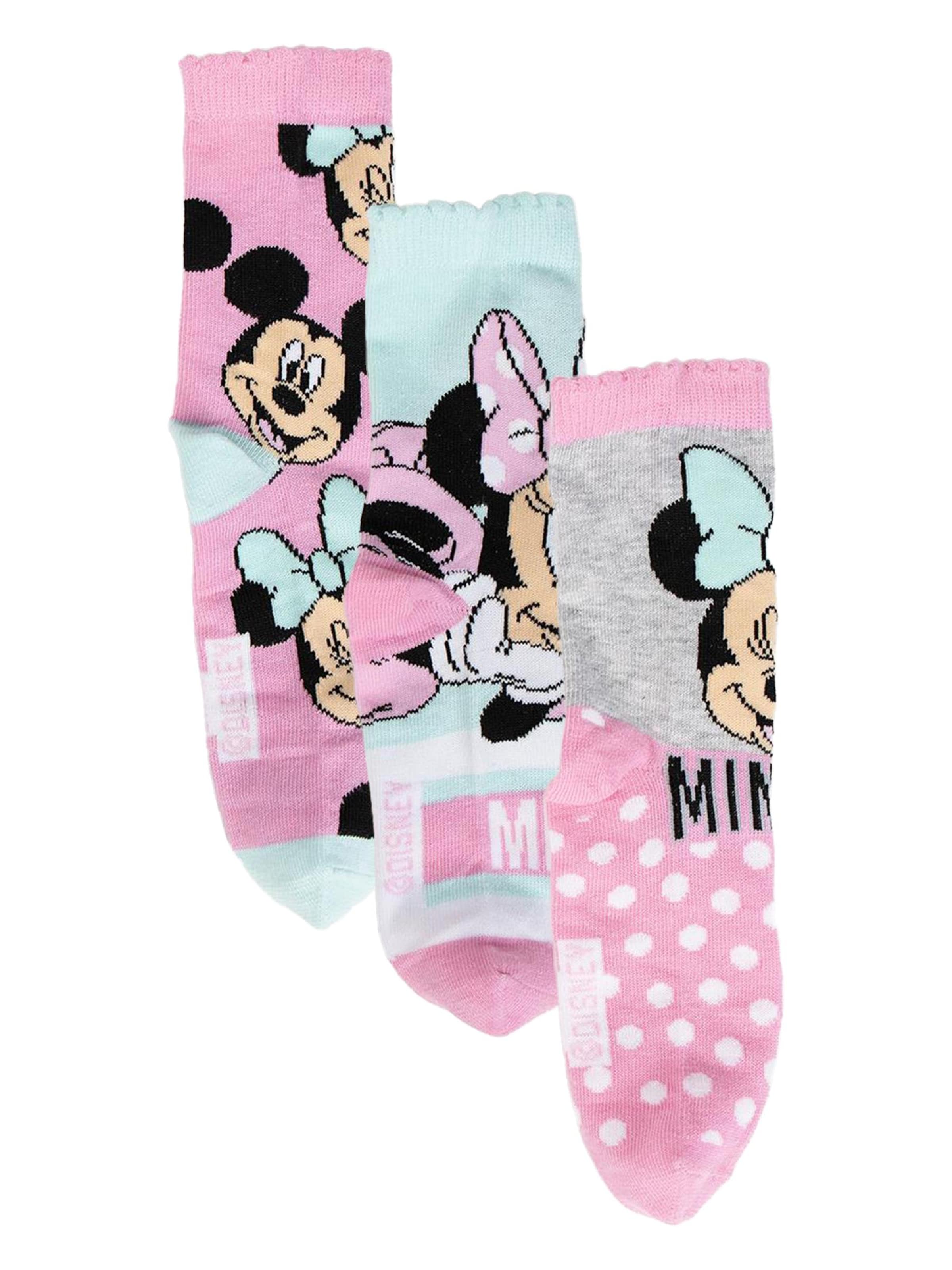 Chaussettes 'Socken Pack 3 Stück Minnie' DISNEY en mélange de couleurs : devant