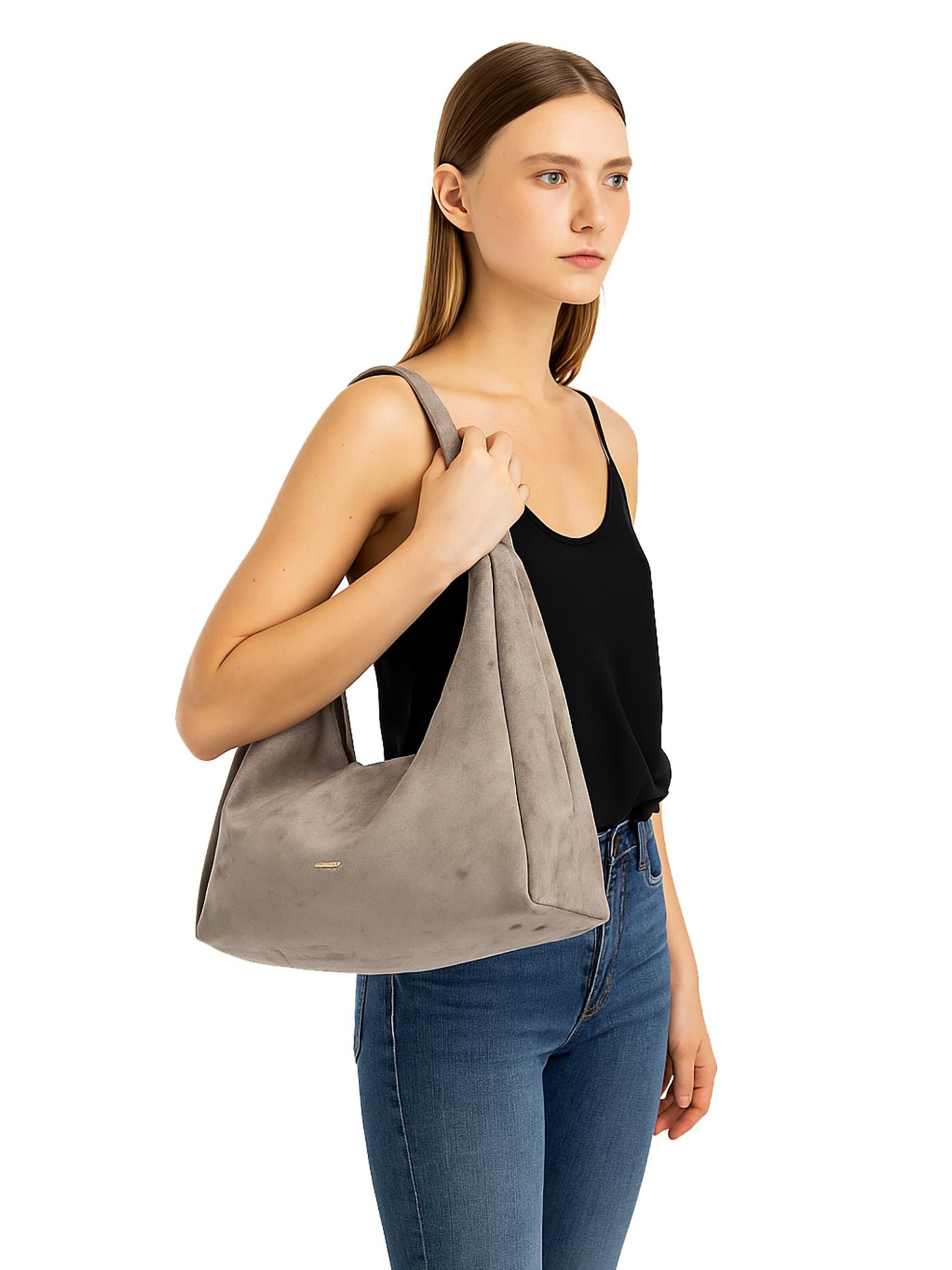 Borsa a spalla 'Borsa a Spalla Donna Diana&Co Poliestere Chiusura Zip' di Diana&Co. in grigio