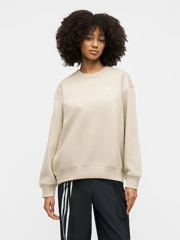Sweat-shirt 'Essentials' ADIDAS ORIGINALS en beige : devant