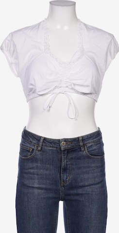 BOSS Black Bluse S in Weiß: Vorderseite