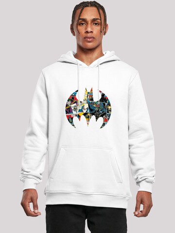 F4NT4STIC Sweatshirt 'Batman' in Wit: voorkant