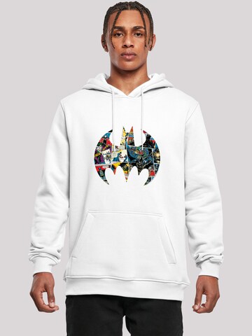 Sweat-shirt 'Batman' F4NT4STIC en blanc : devant