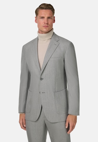 Boggi Milano Regular Suit 'Herringbone' in Grey: front