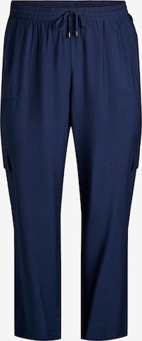 Pantaloni cargo 'Cavilma' di Zizzi in blu: frontale
