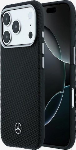 Custodia per smartphone 'Mercedes for iPhone 18 Pro Max / 17 Pro Max' di Mercedes in nero: frontale