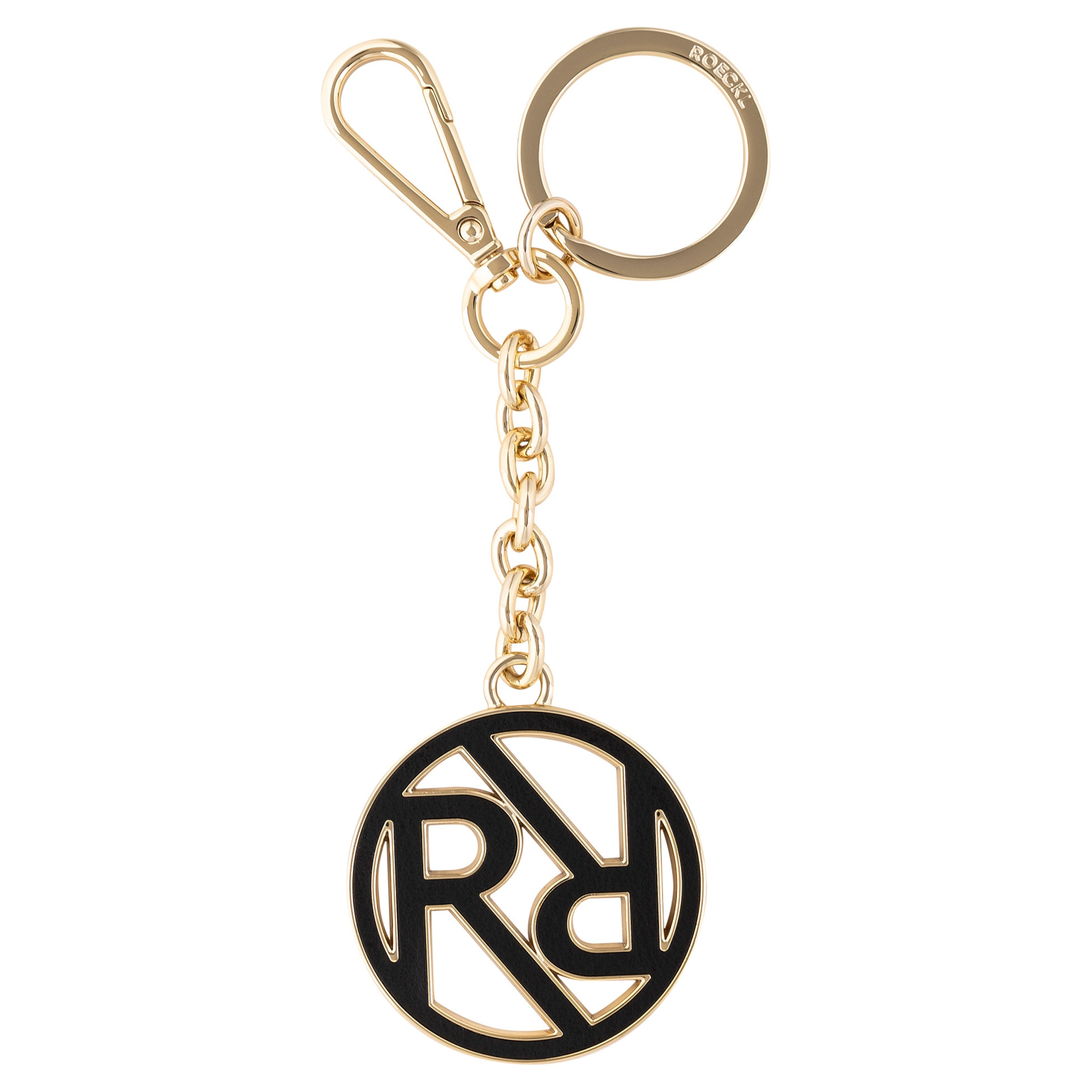 Roeckl Key ring 'SIGNATURE' in Gold: front