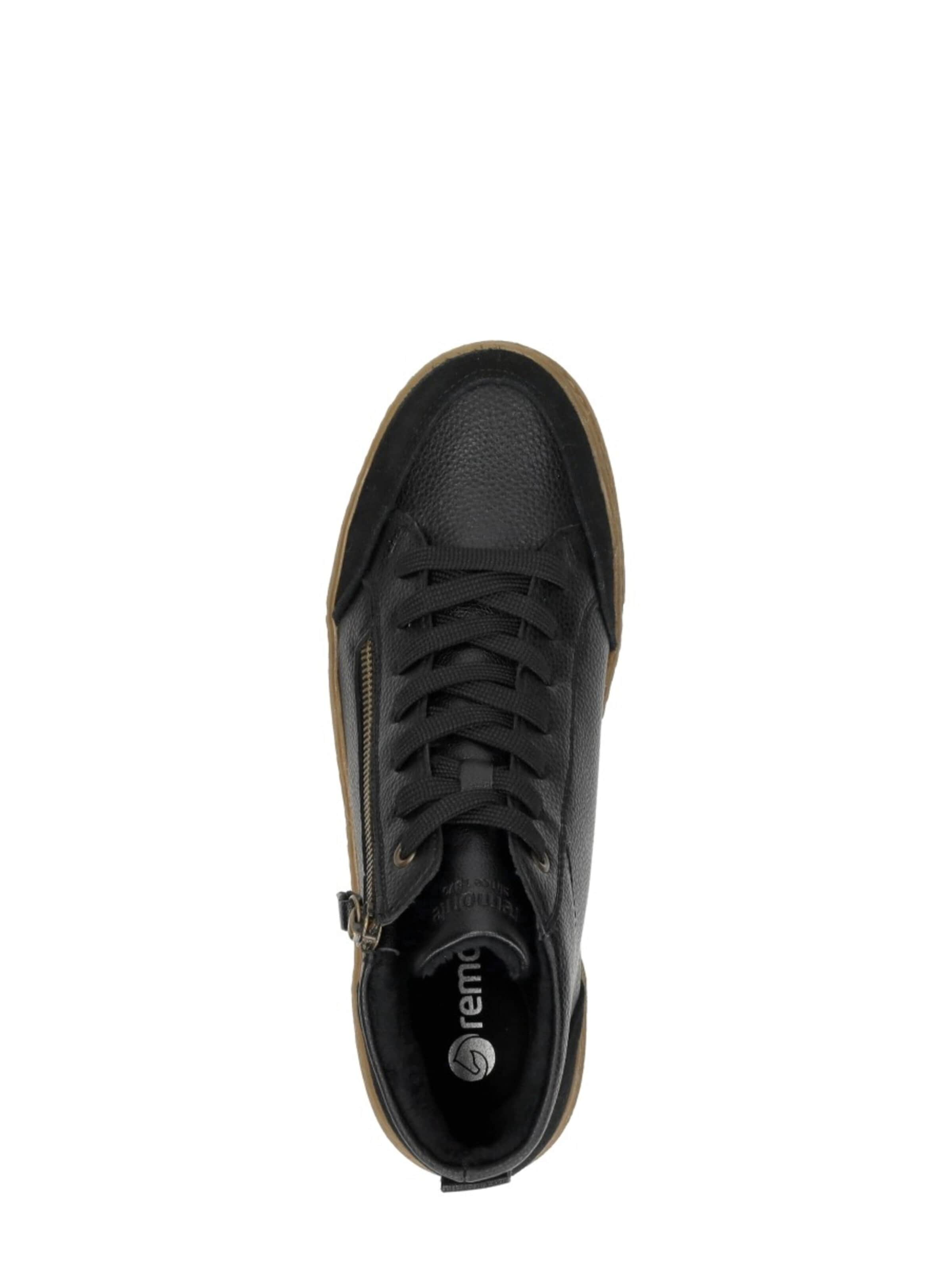Chaussure à lacets 'Veterschoenen Hoog' REMONTE en noir