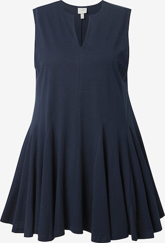 Ulla Popken Tuniek in Blauw: voorkant