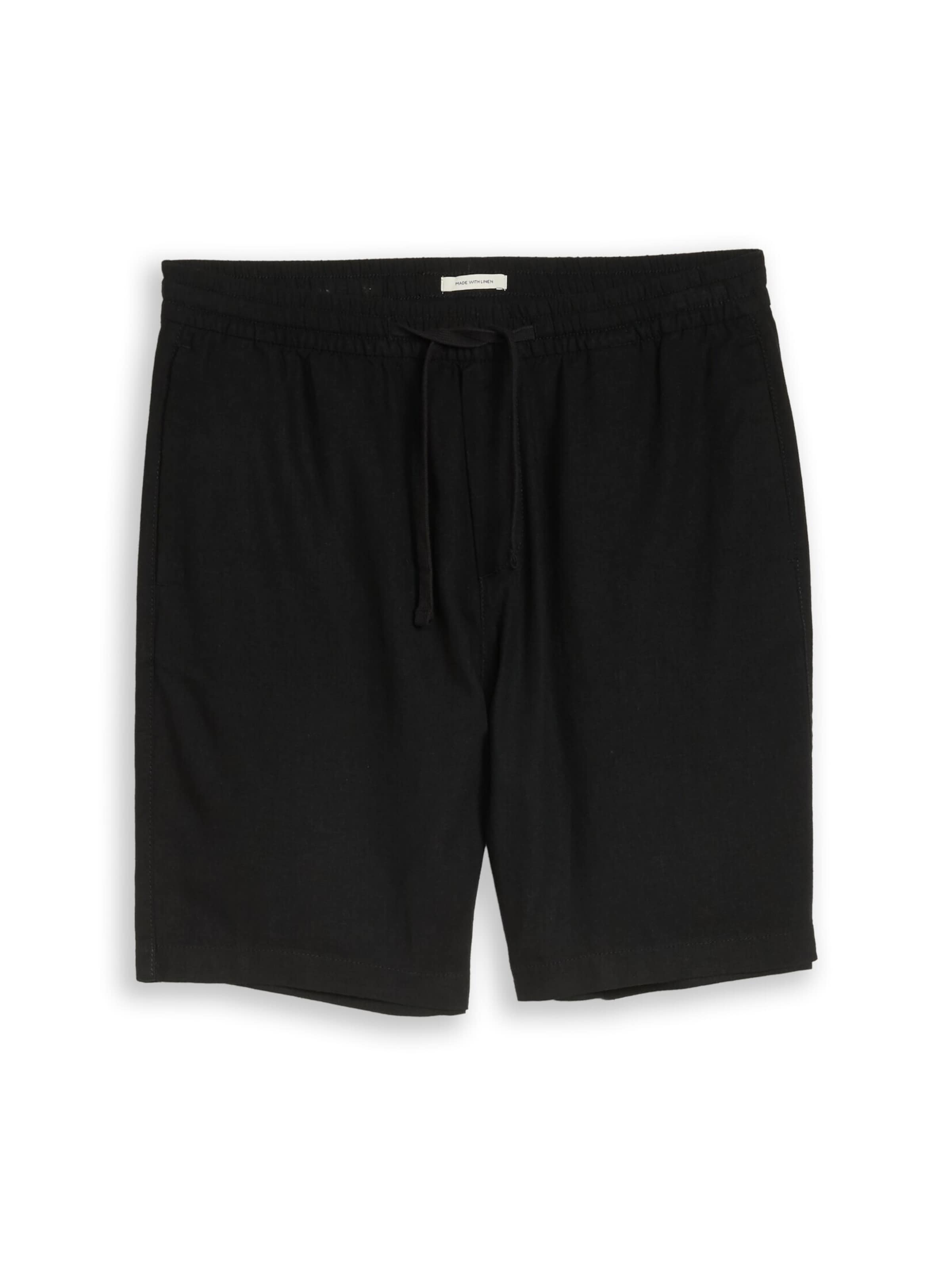 TOM TAILOR DENIM Loosefit Broek in Zwart: voorkant