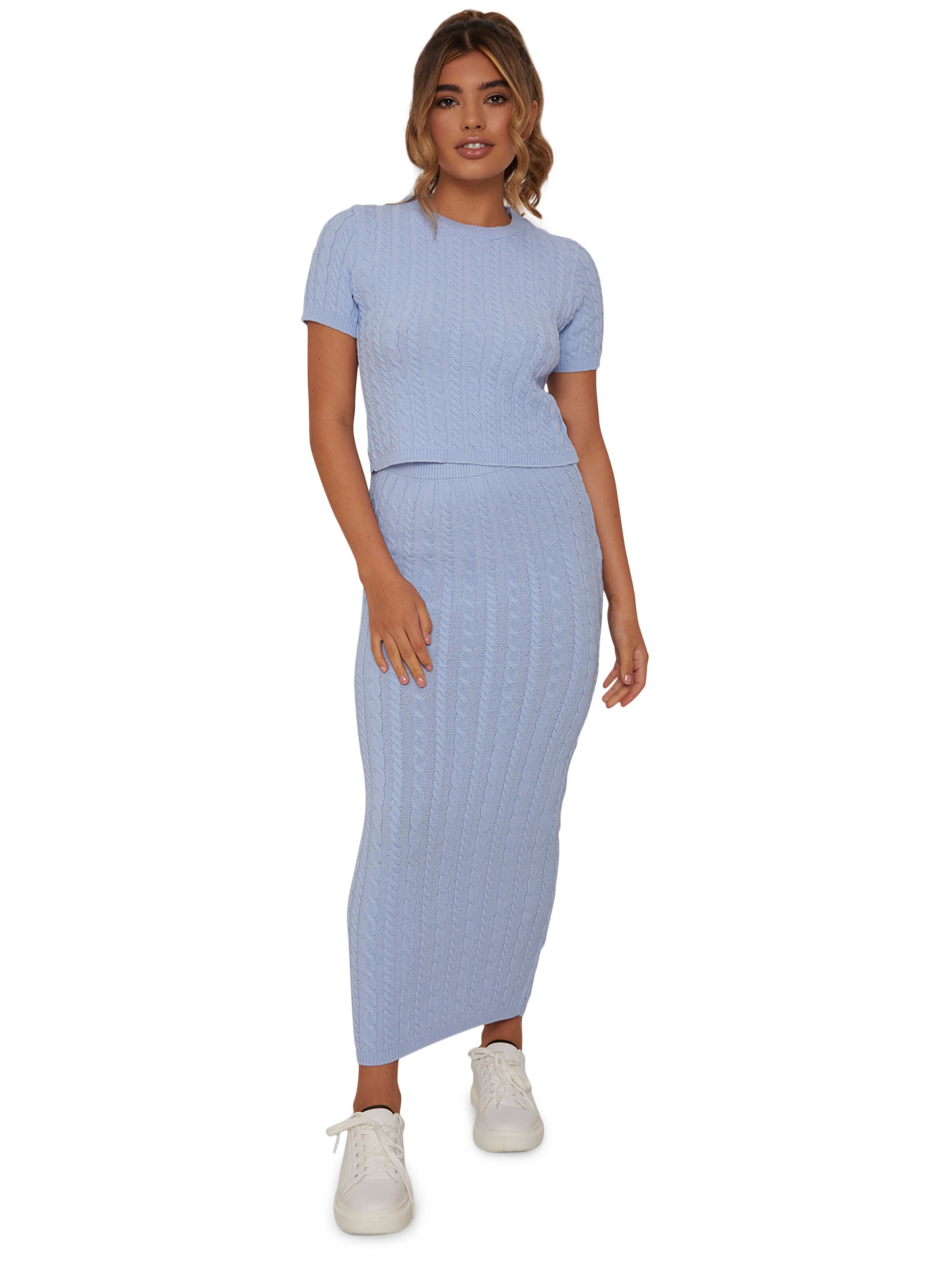 Chi Chi London Knitted Top in Purple