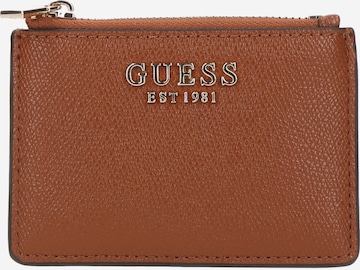 GUESS Kotelo 'AMORETTE SLG CREDIT CARD CASE' värissä ruskea: etupuoli