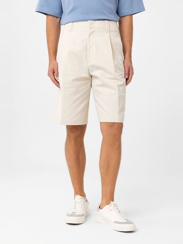 Antioch Regular Pleat-front trousers 'Stoffel' in Beige: front