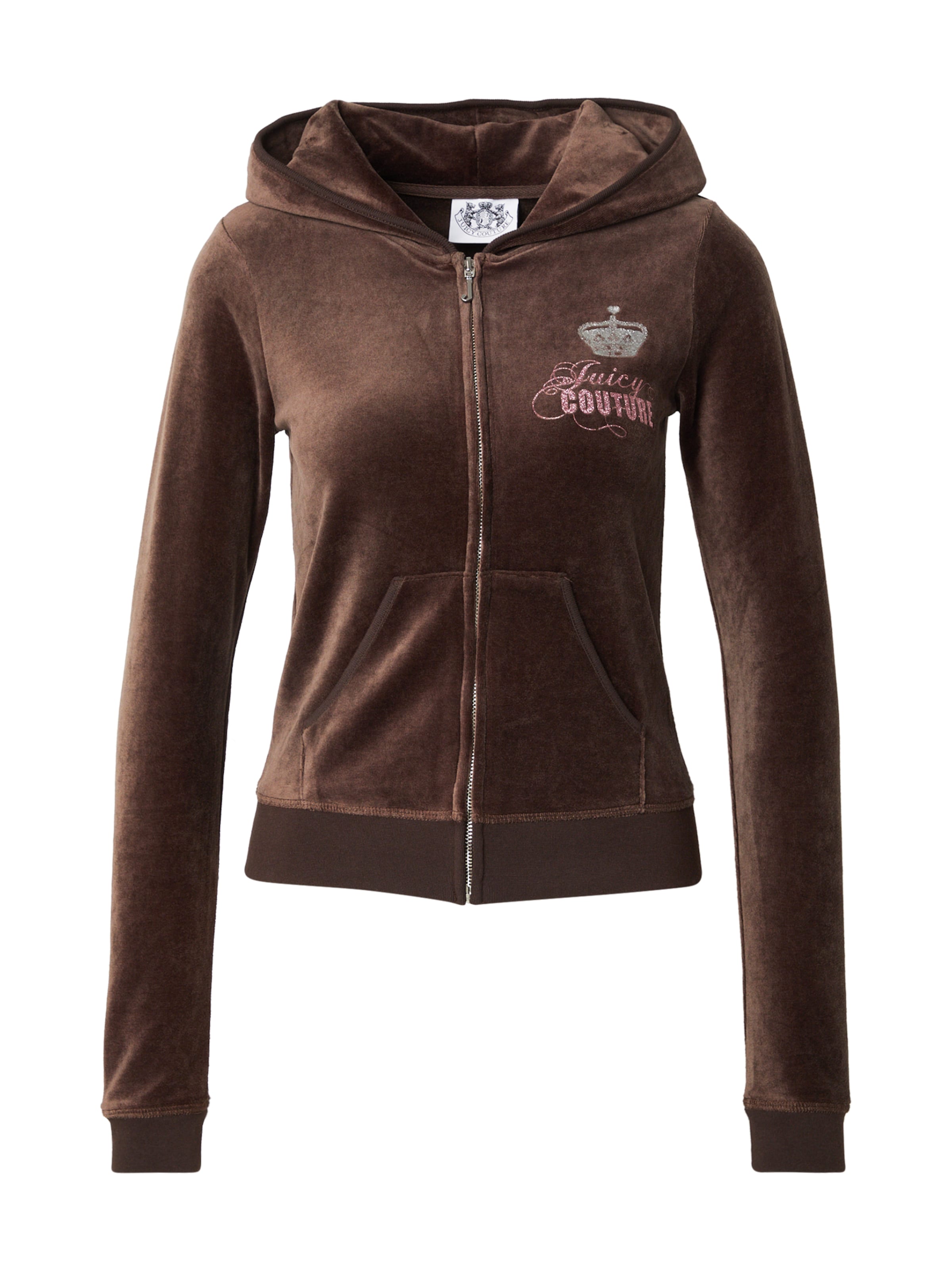 Juicy Couture Sweat jacket in Brown: front