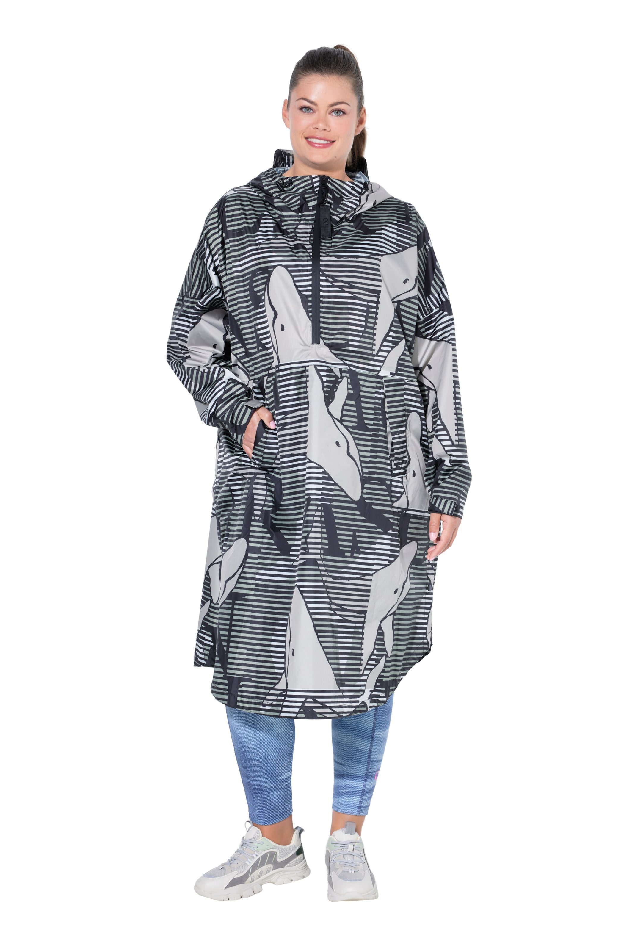 LAURASØN Cape in Groen: voorkant