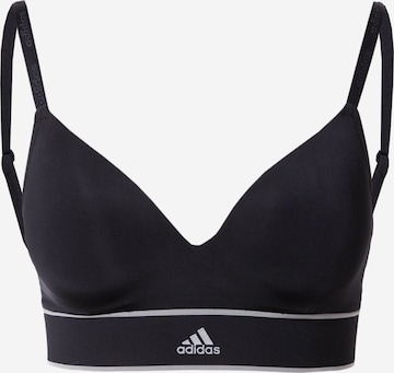 ADIDAS SPORTSWEAR Bustier Sport-BH in Schwarz: predná strana